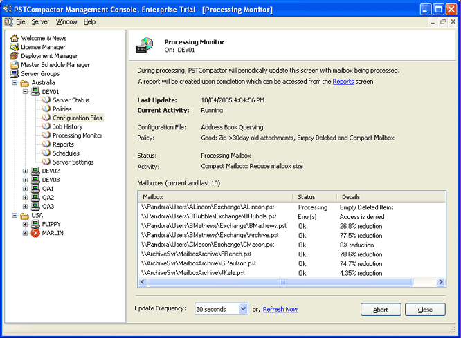 PSTCompactor - Professional Edition Screenshot